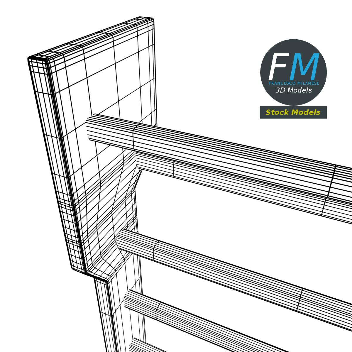 3D-Modell - Doppelte Sprossenwand - 08