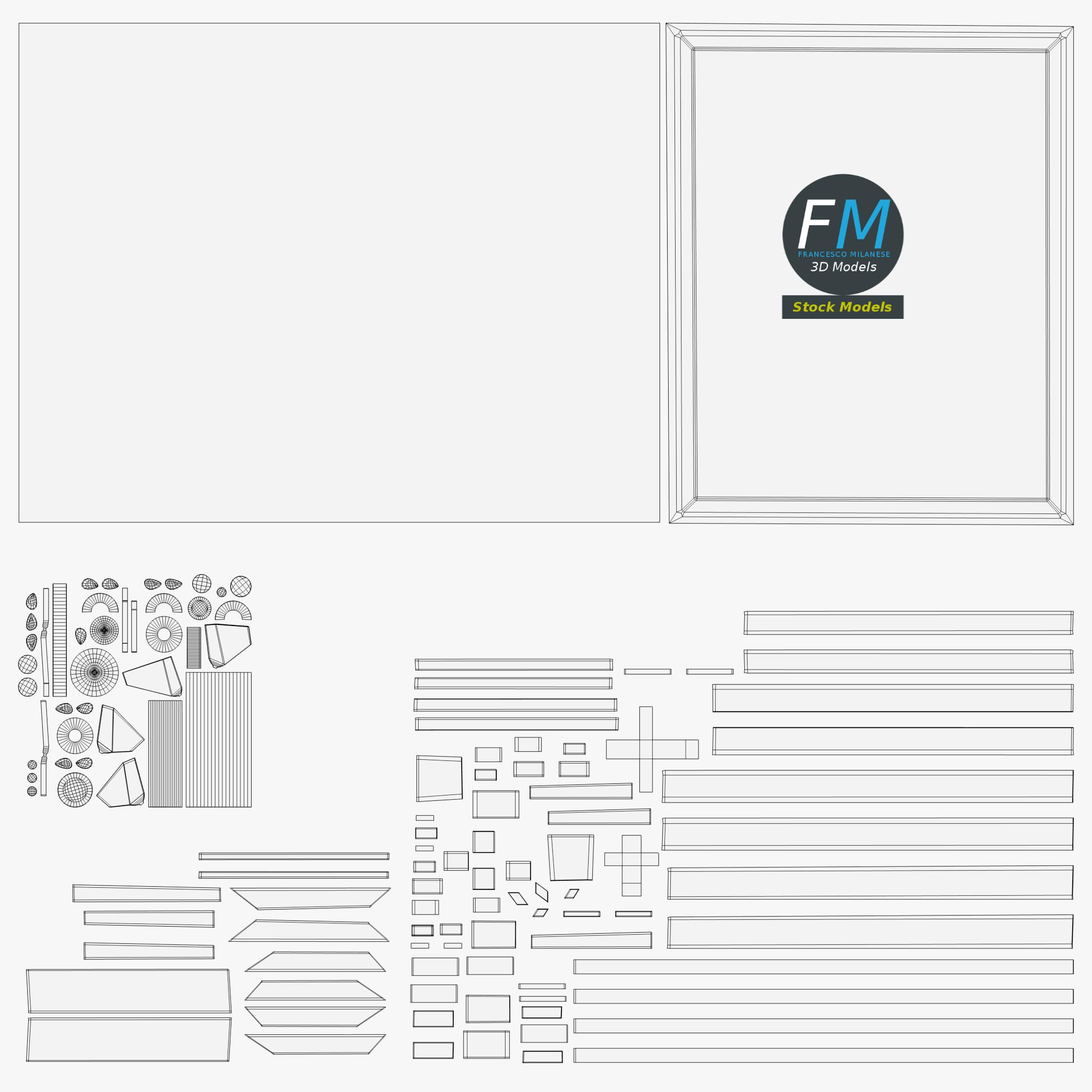 3D-Modell - Zeichenleinwand auf Dreibeinstaffelei - 11 3D-Modell - Zeichenleinwand auf Dreibeinstaffelei - 11