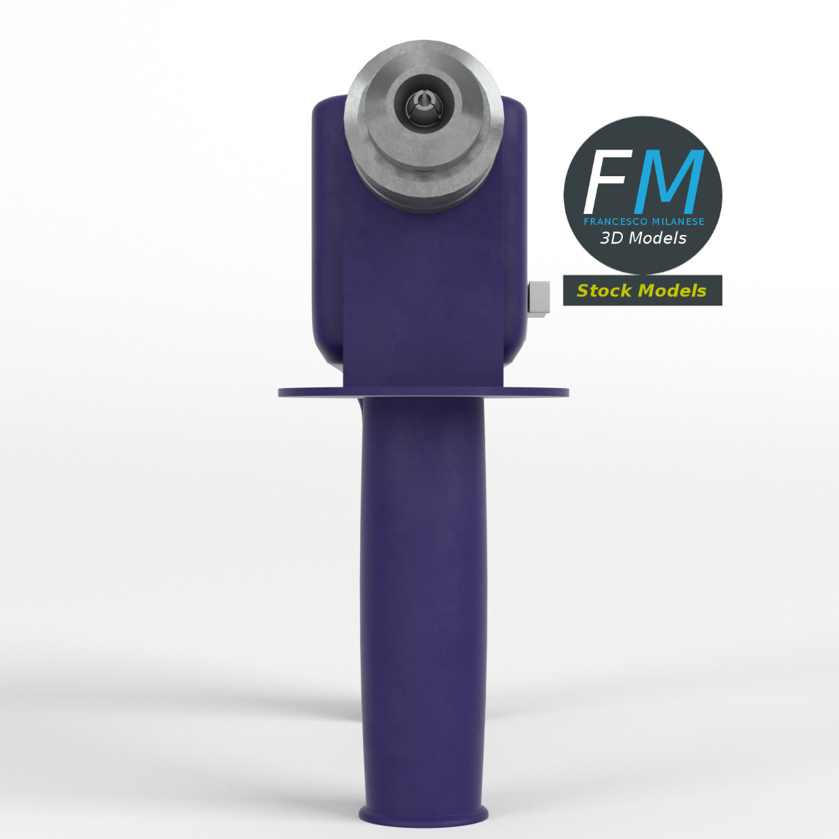 3D-Modell - Basismesh Bohrmaschine mit Pistolengriff - 03