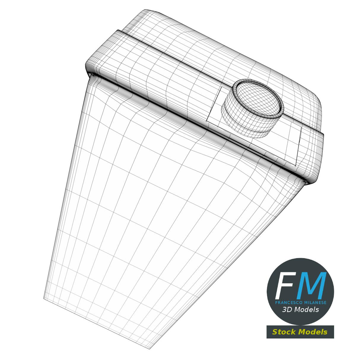 3D-Modell - Getränkekarton mit Schraubverschluss - 07