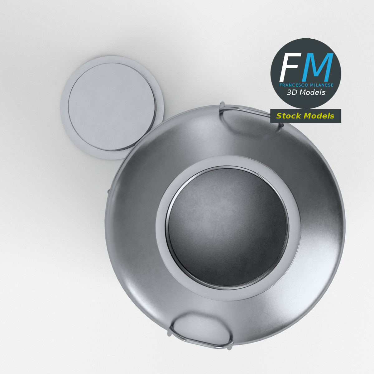3D-Modell - Olivenölfass mit Hahn und Deckel - 06