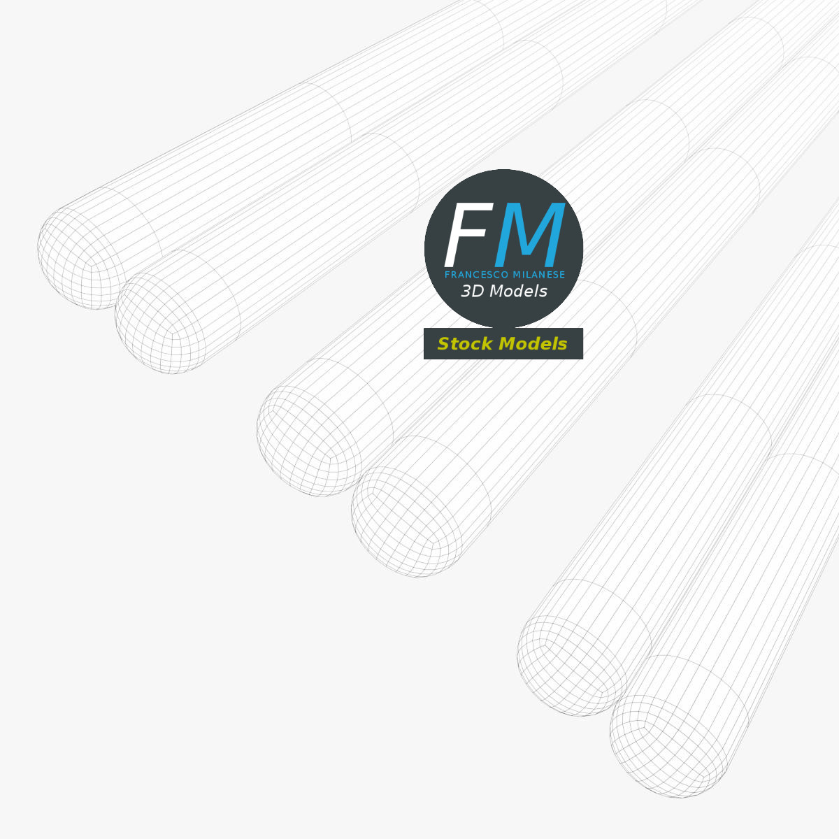 3D-Modell - Drumstick-Set 5A 5B und 7A - 08