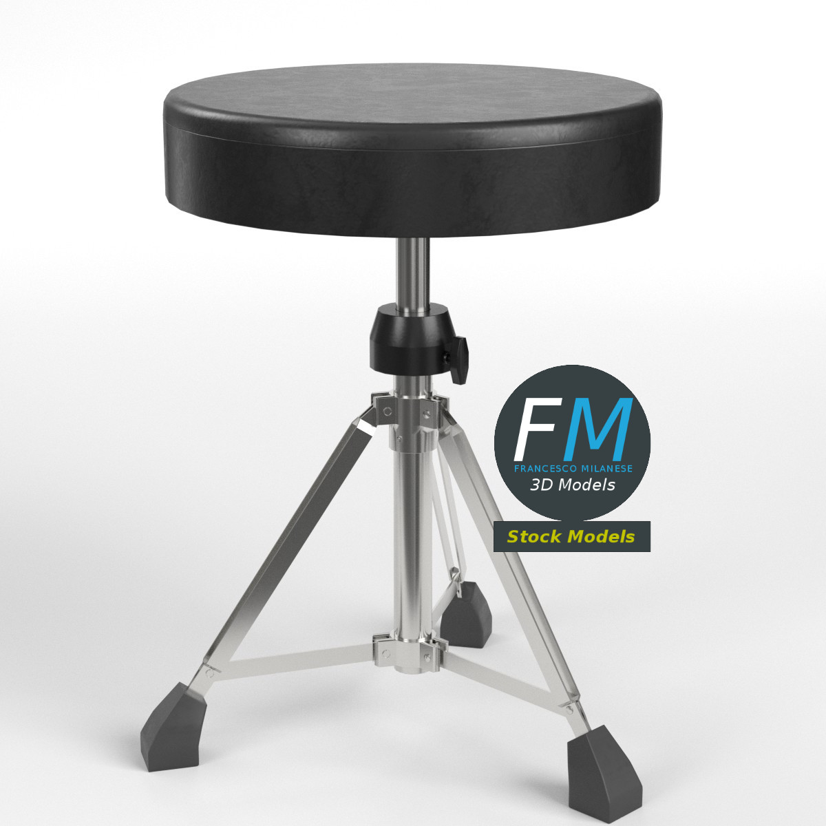 3D-Modell - Schlagzeughocker - 01
