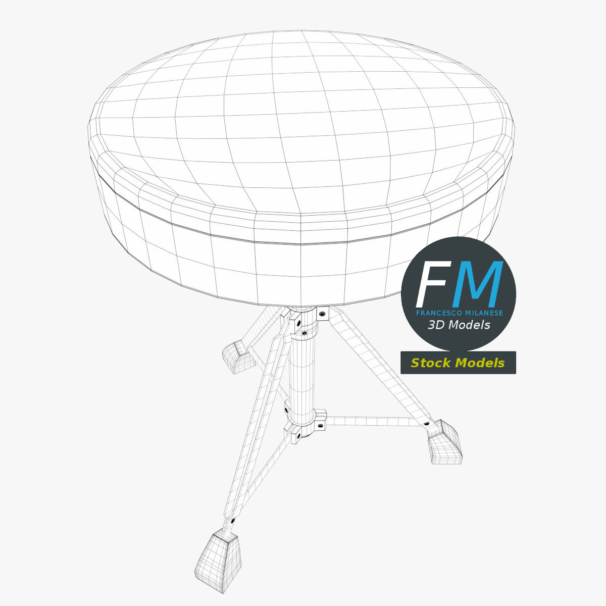 3D-Modell - Schlagzeughocker - 07