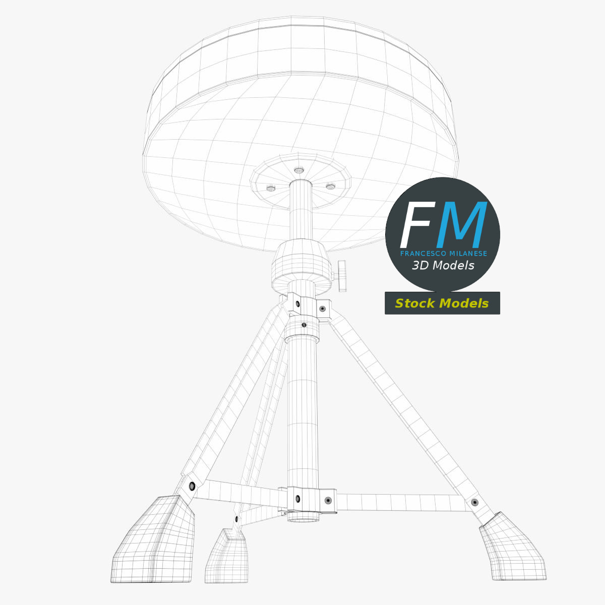 3D-Modell - Schlagzeughocker - 08