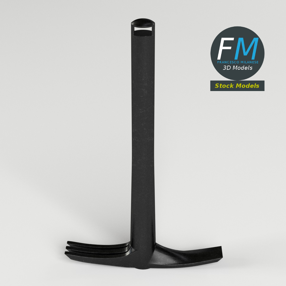 3D-Modell - Doppelhacke - 02