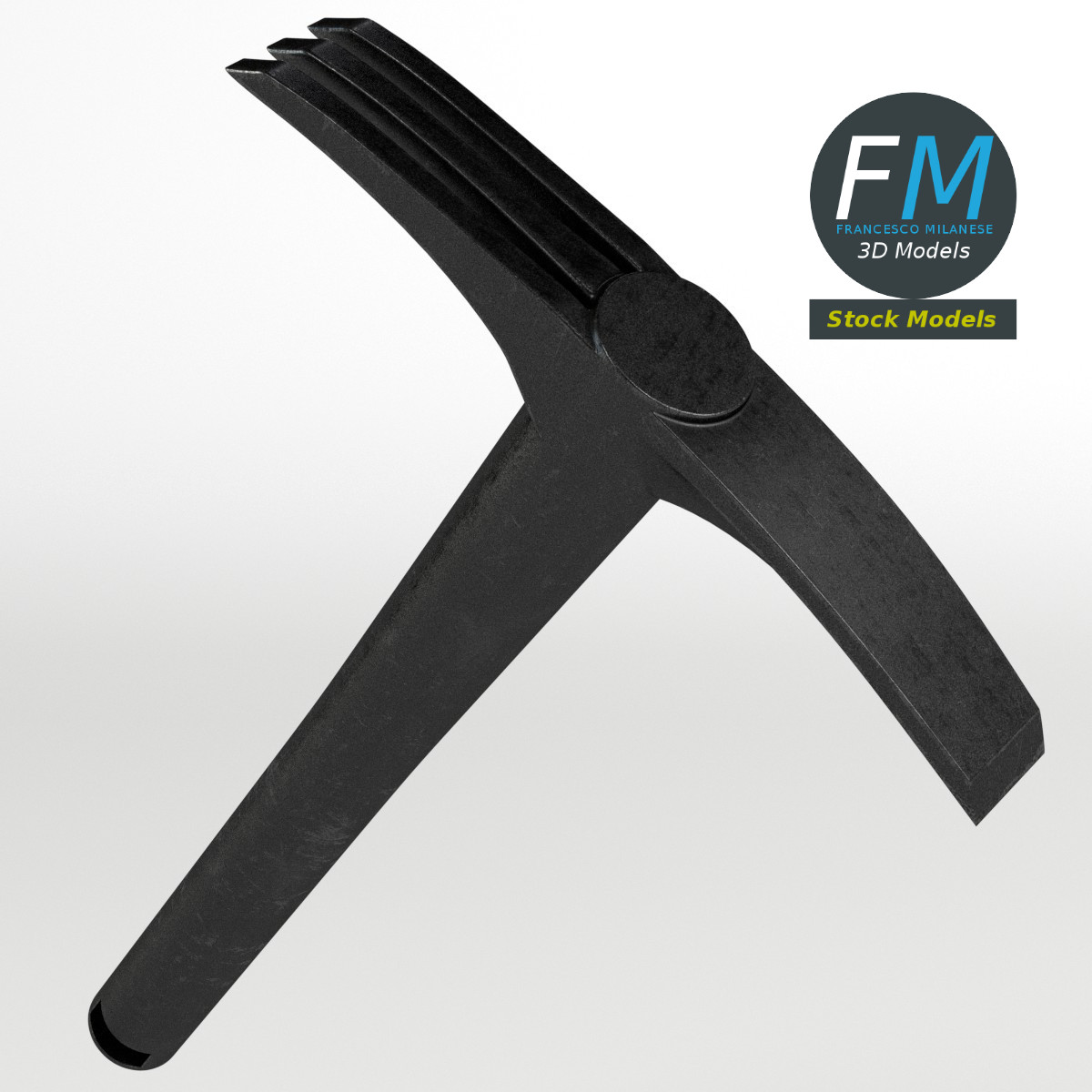 3D-Modell - Doppelhacke - 03