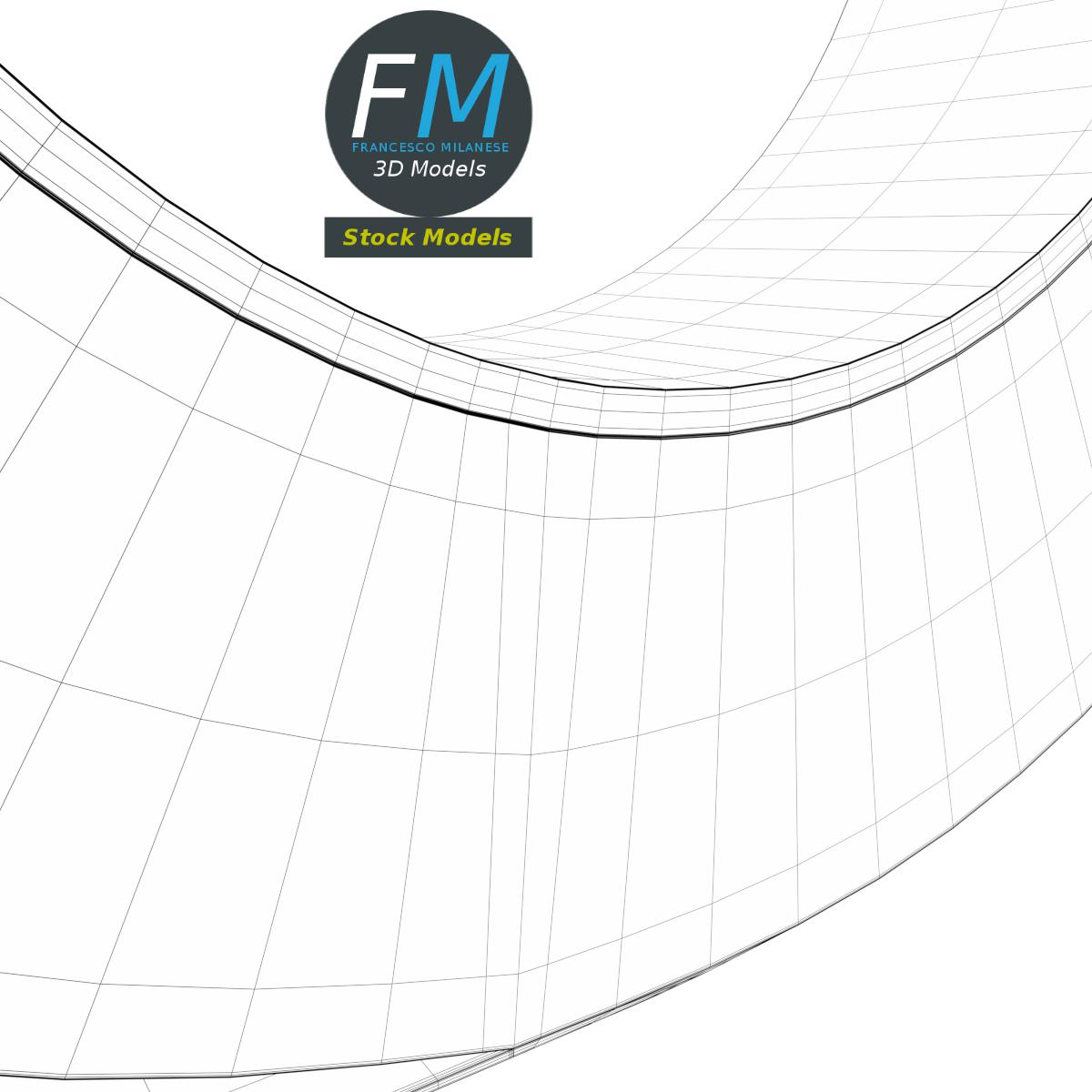 3D-Modell - Mock-up einer weißen Gewebeklebebandrolle - 08
