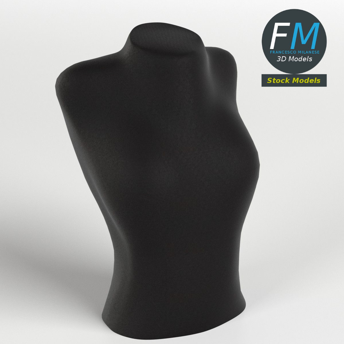 3D-Modell - Schmuck-Präsentationsbüste - 01