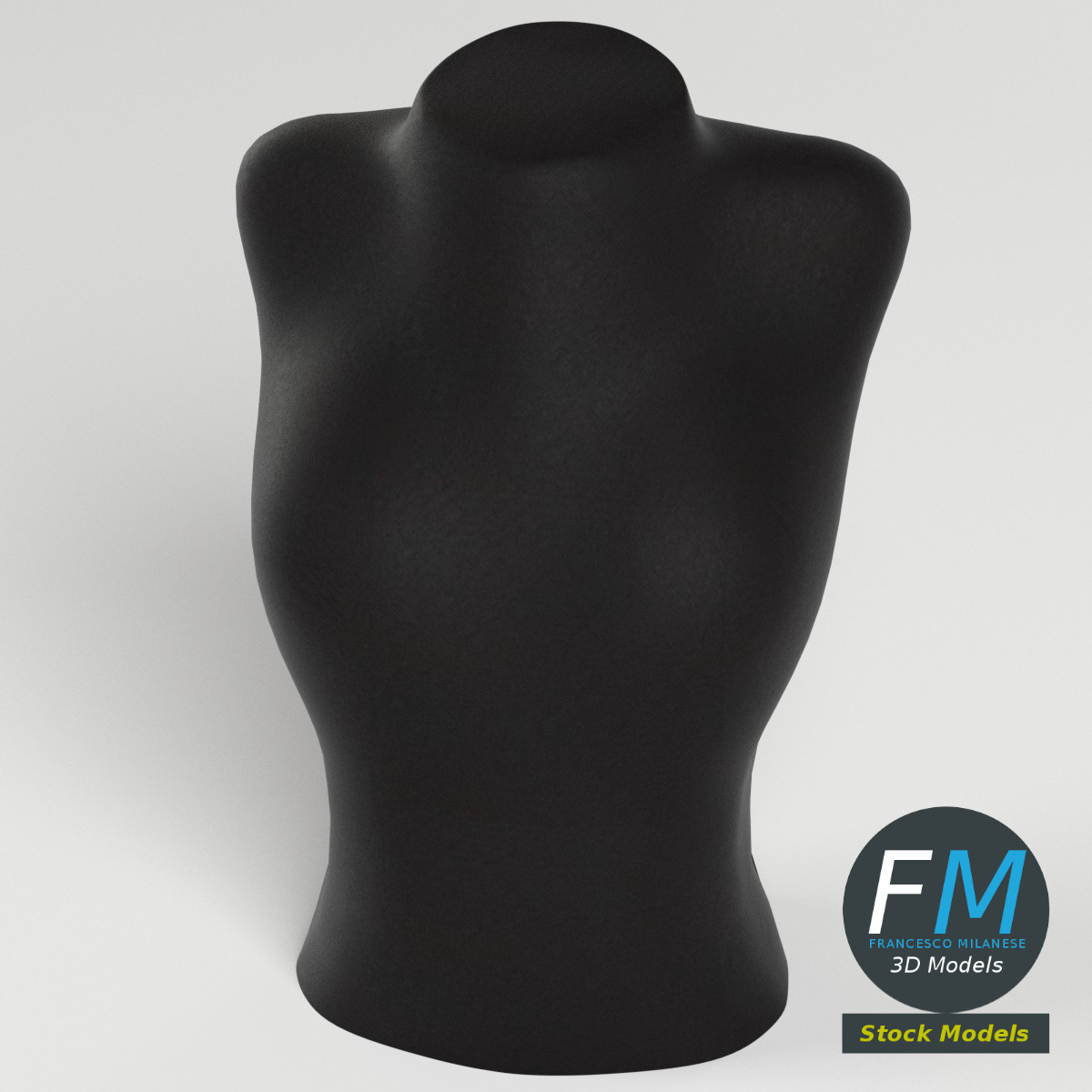 3D-Modell - Schmuck-Präsentationsbüste - 02
