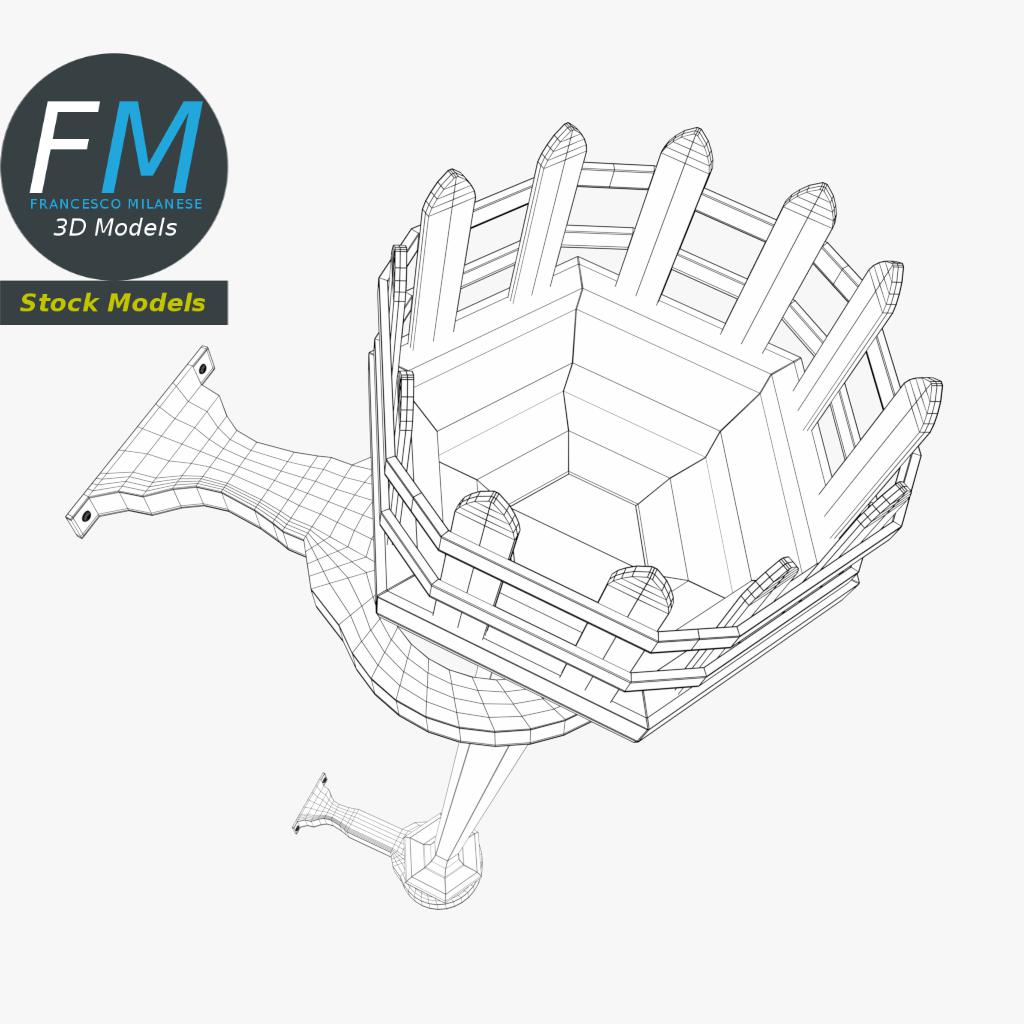 3D-Modell - Eiserne Dungeonfackel - 08