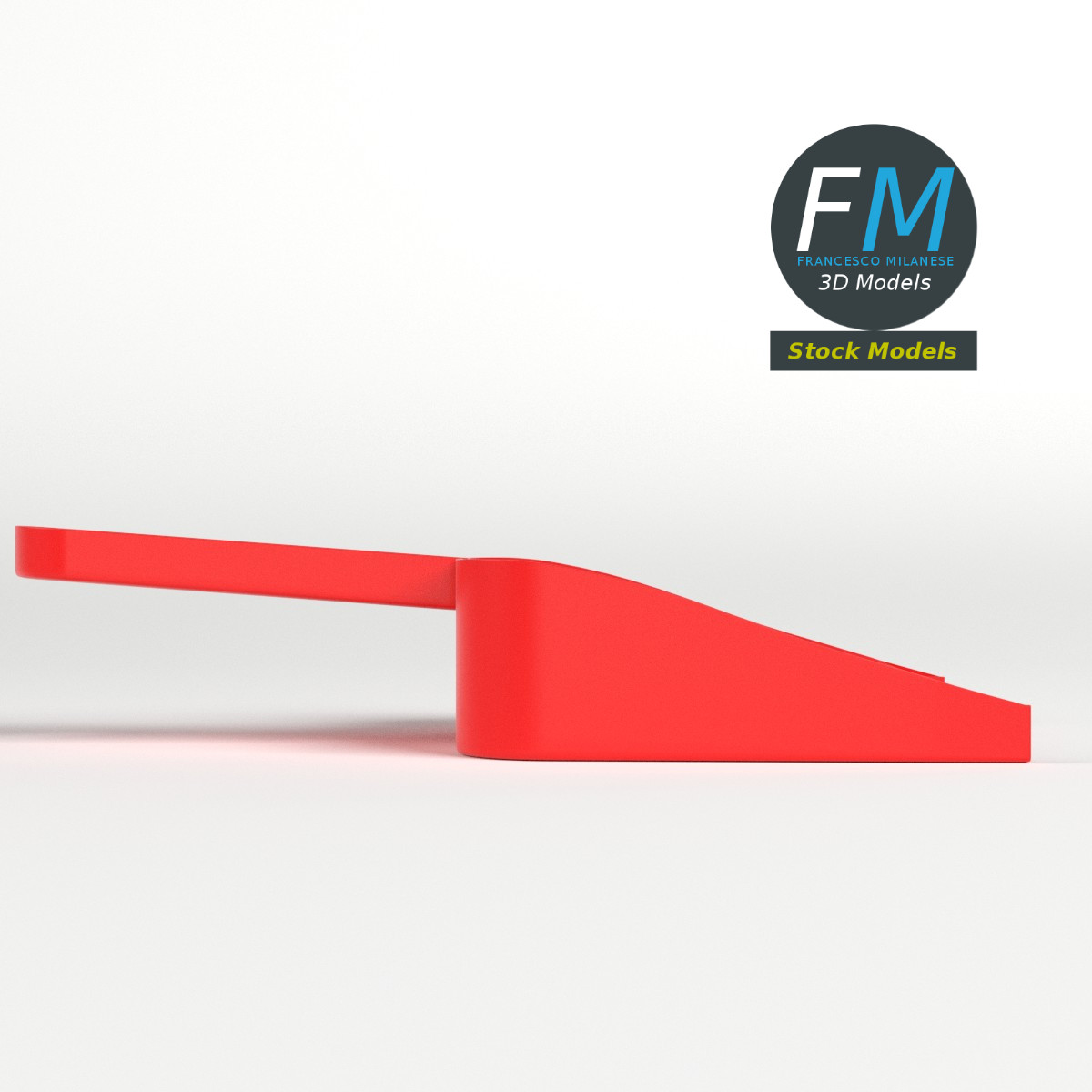 3D-Modell - Rote Kehrschaufel - 04