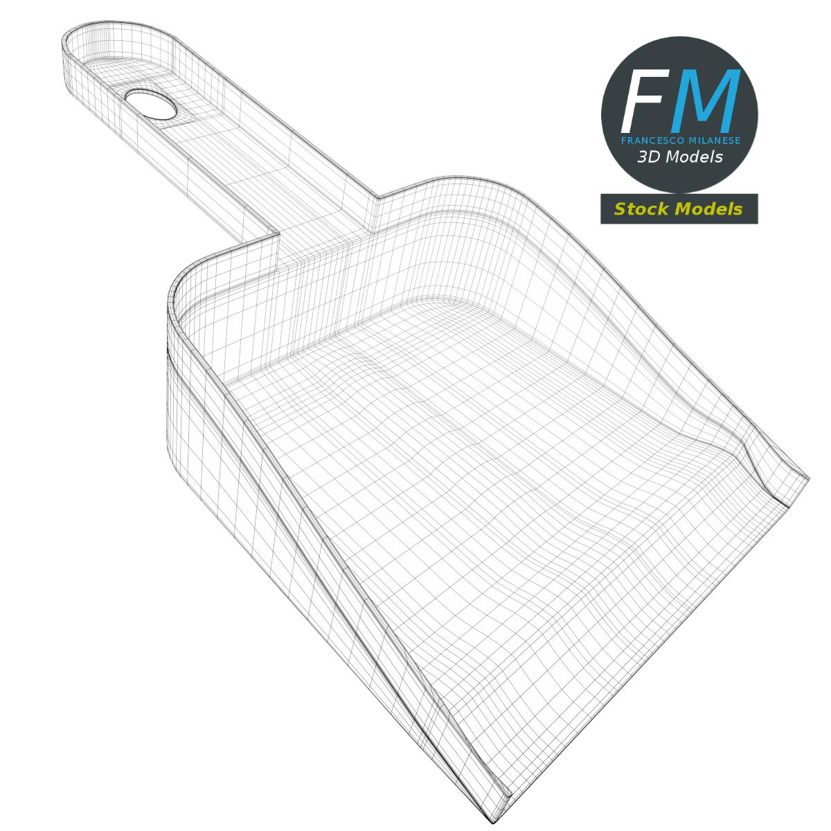 3D-Modell - Rote Kehrschaufel - 07