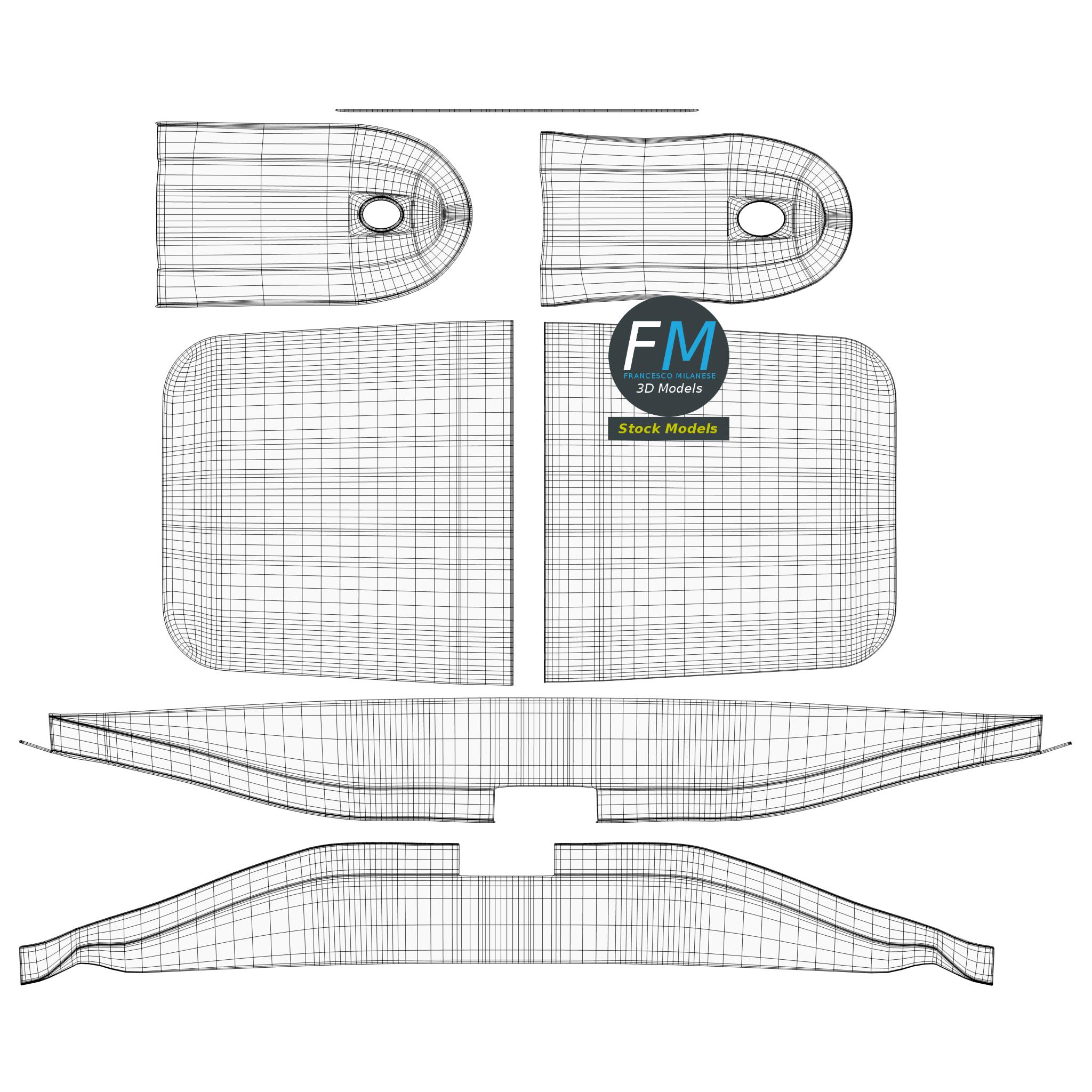 3D-Modell - Rote Kehrschaufel - 11 3D-Modell - Rote Kehrschaufel - 11