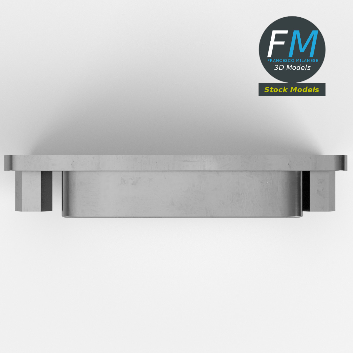 3D-Modell - DVI-I-Einbaubuchse - 06