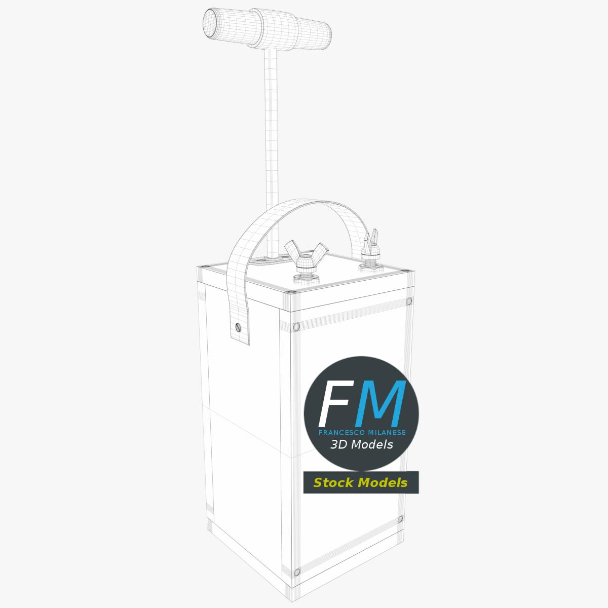 3D-Modell - Sprengzünder mit T-Griff - 07