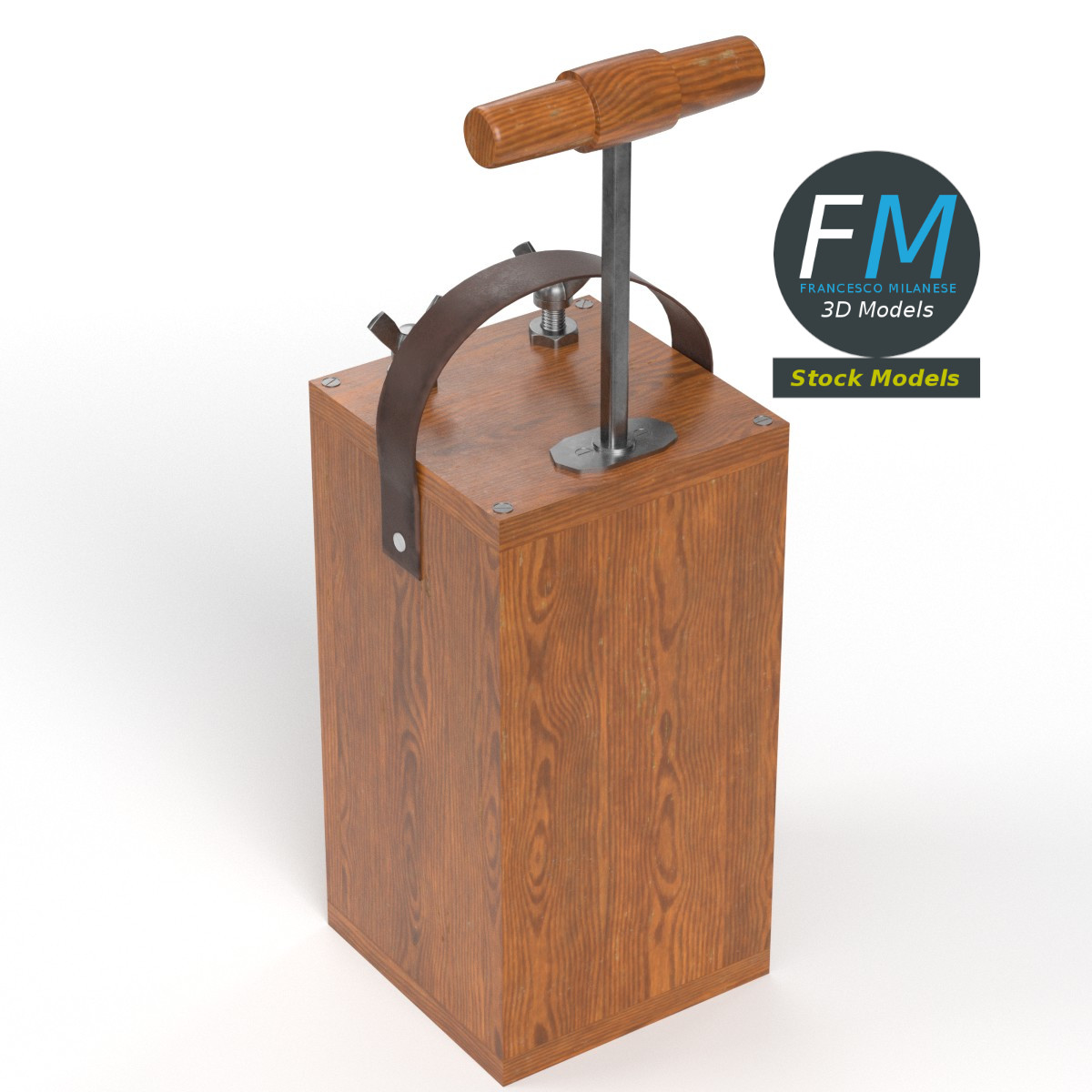 3D-Modell - Sprengzünder mit Druckhebel - 02