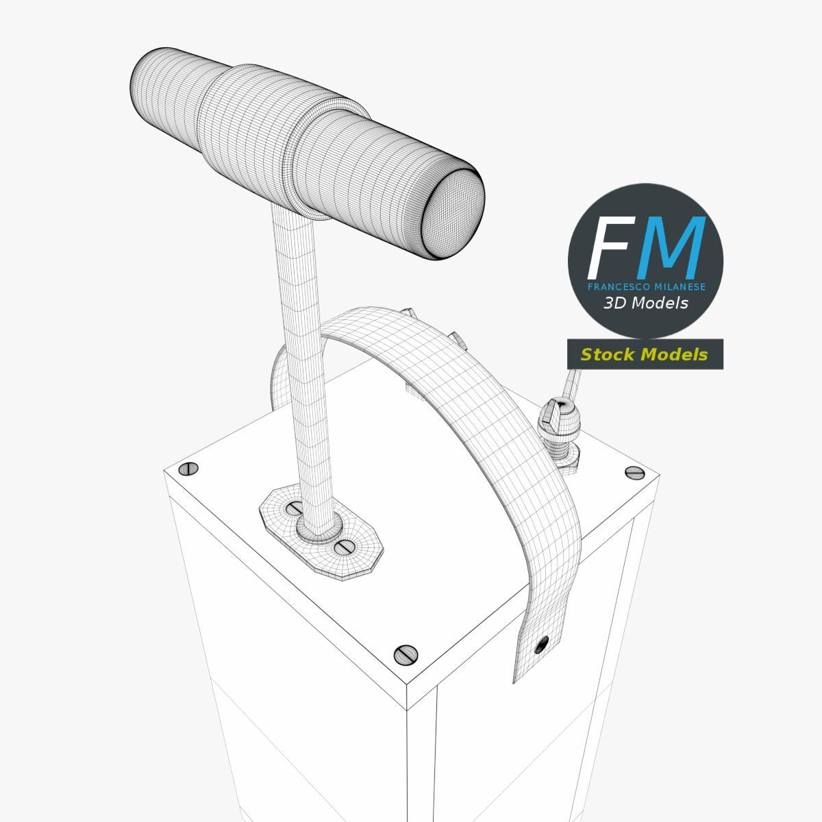 3D-Modell - Sprengzünder mit Druckhebel - 07