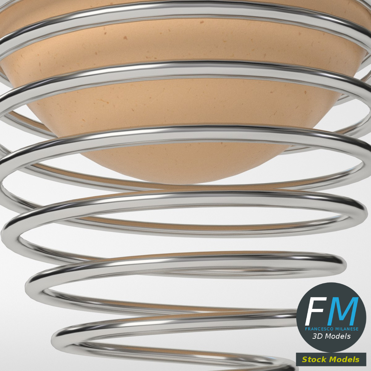 3D-Modell - Ei mit Spiralförmigem Eierbecher - 05