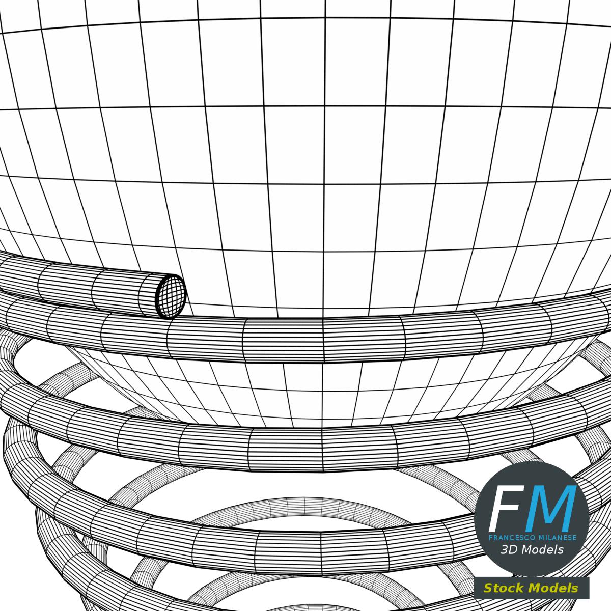 3D-Modell - Ei mit Spiralförmigem Eierbecher - 08