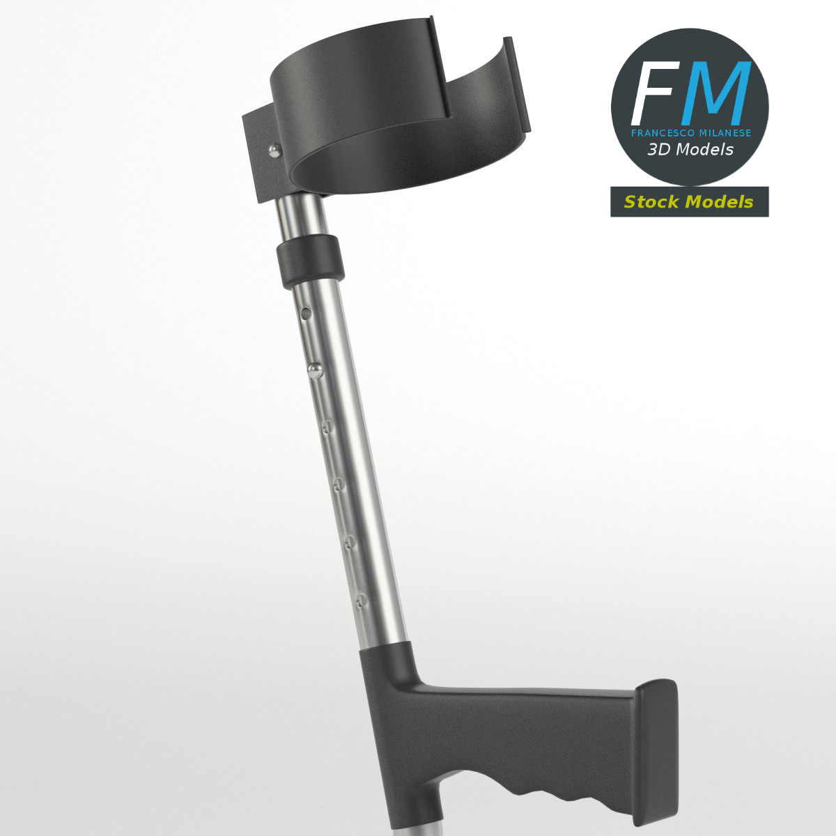 3D-Modell - Unterarmgehstütze - 03