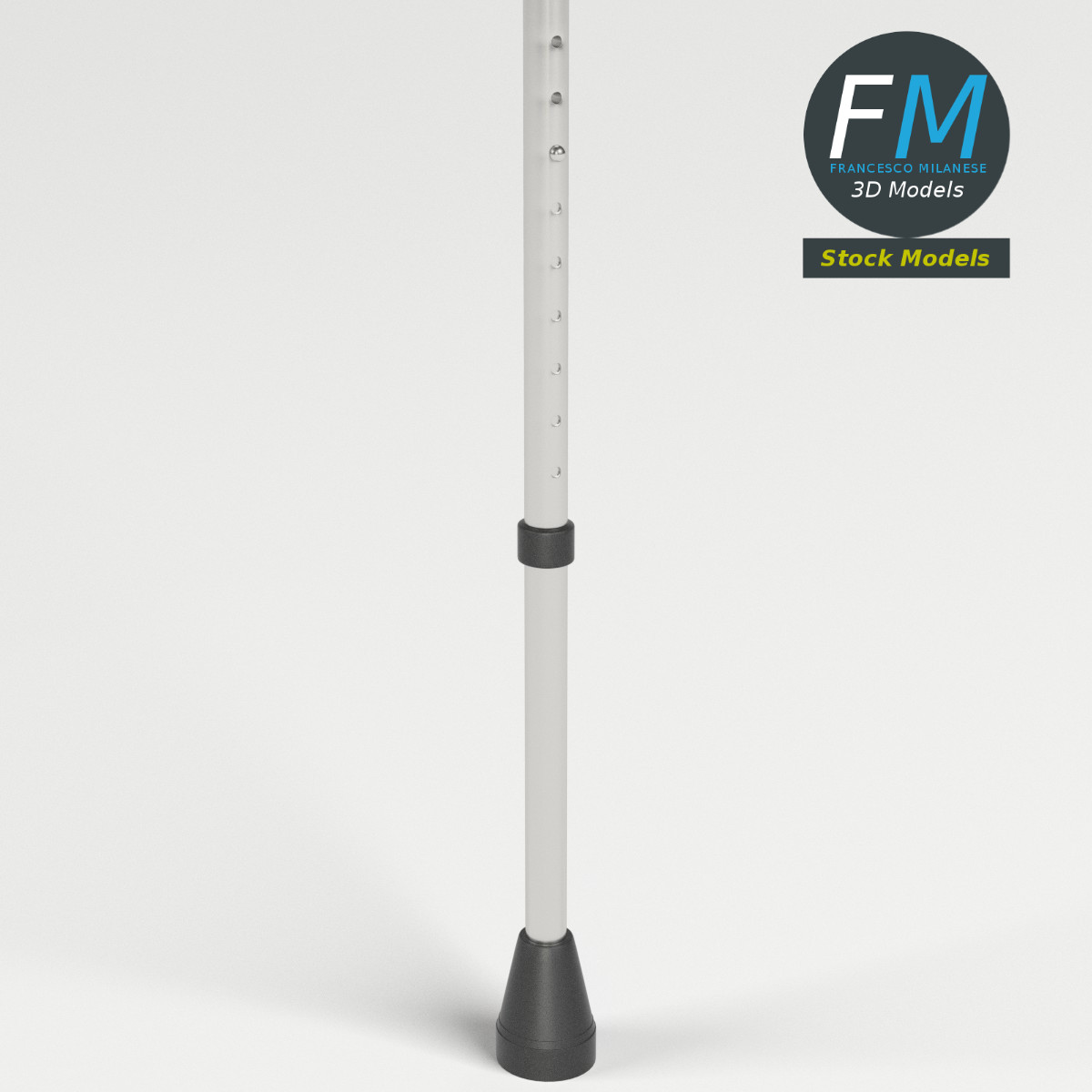 3D-Modell - Unterarmgehstütze - 04