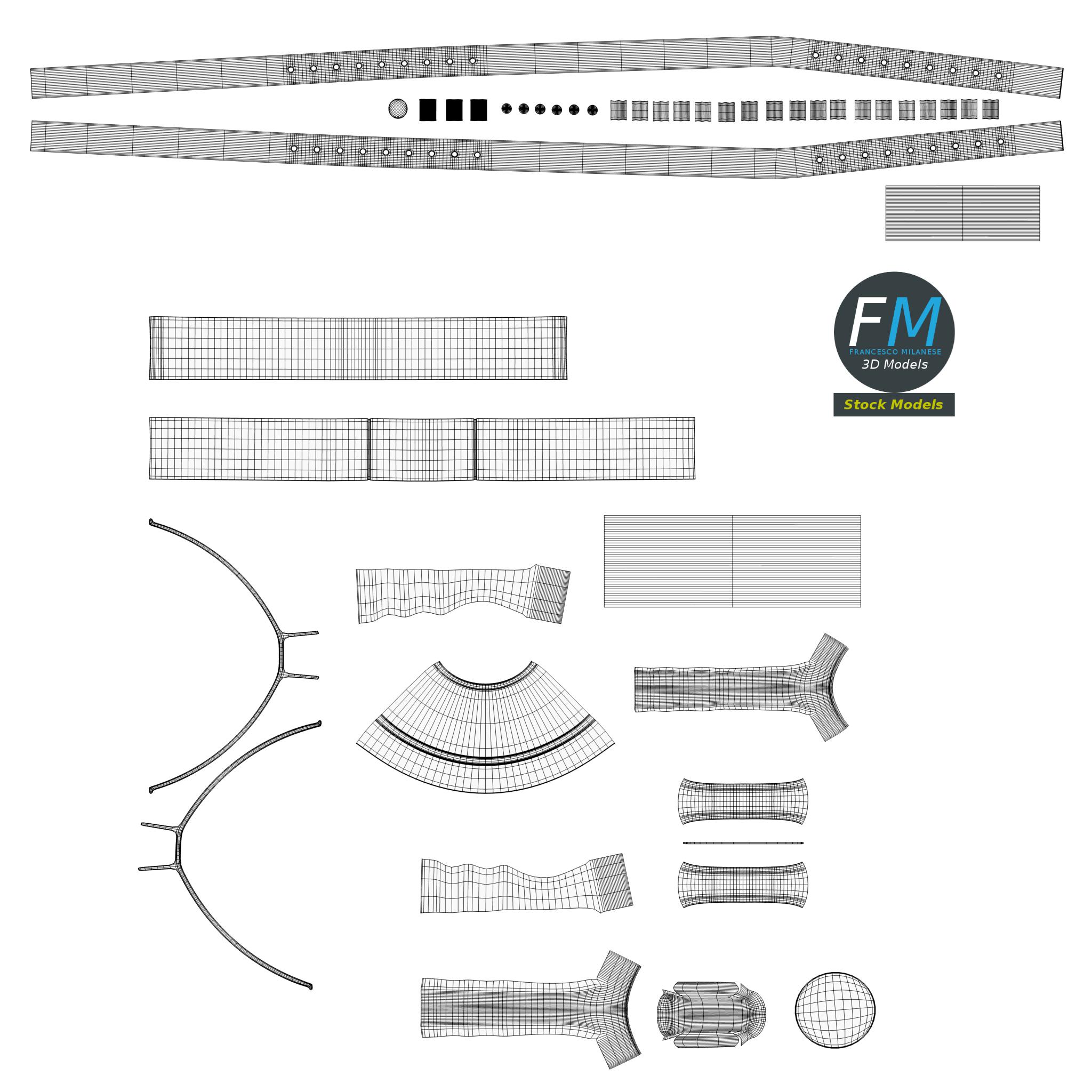 3D-Modell - Unterarmgehstütze - 11 3D-Modell - Unterarmgehstütze - 11