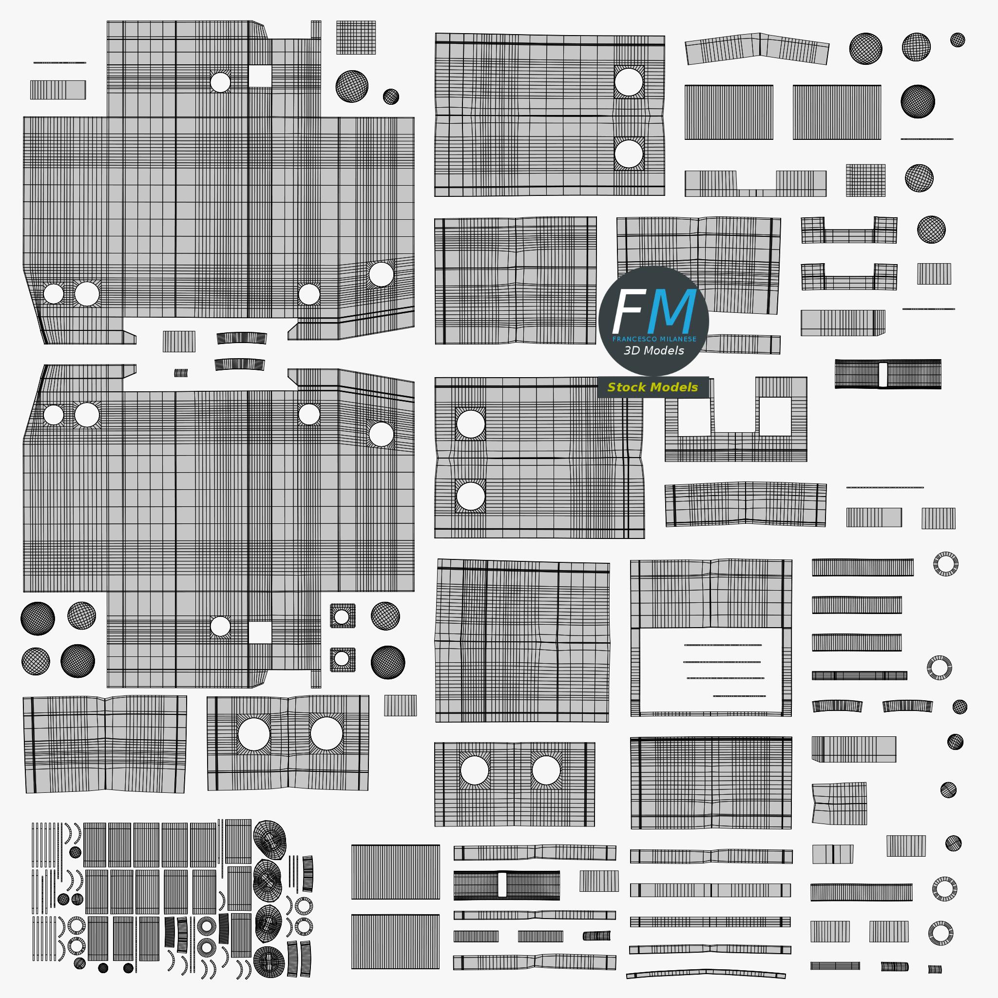 3D-Modell - Zweipoliger Leitungsschutzschalter - 11 3D-Modell - Zweipoliger Leitungsschutzschalter - 11