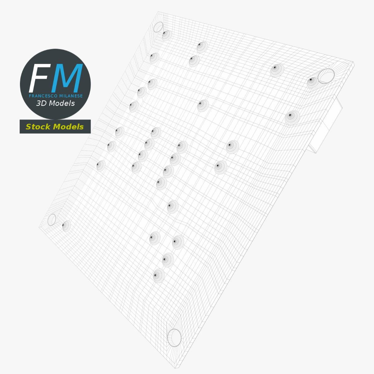 3D-Modell - Elektronische Leiterplatte - 08