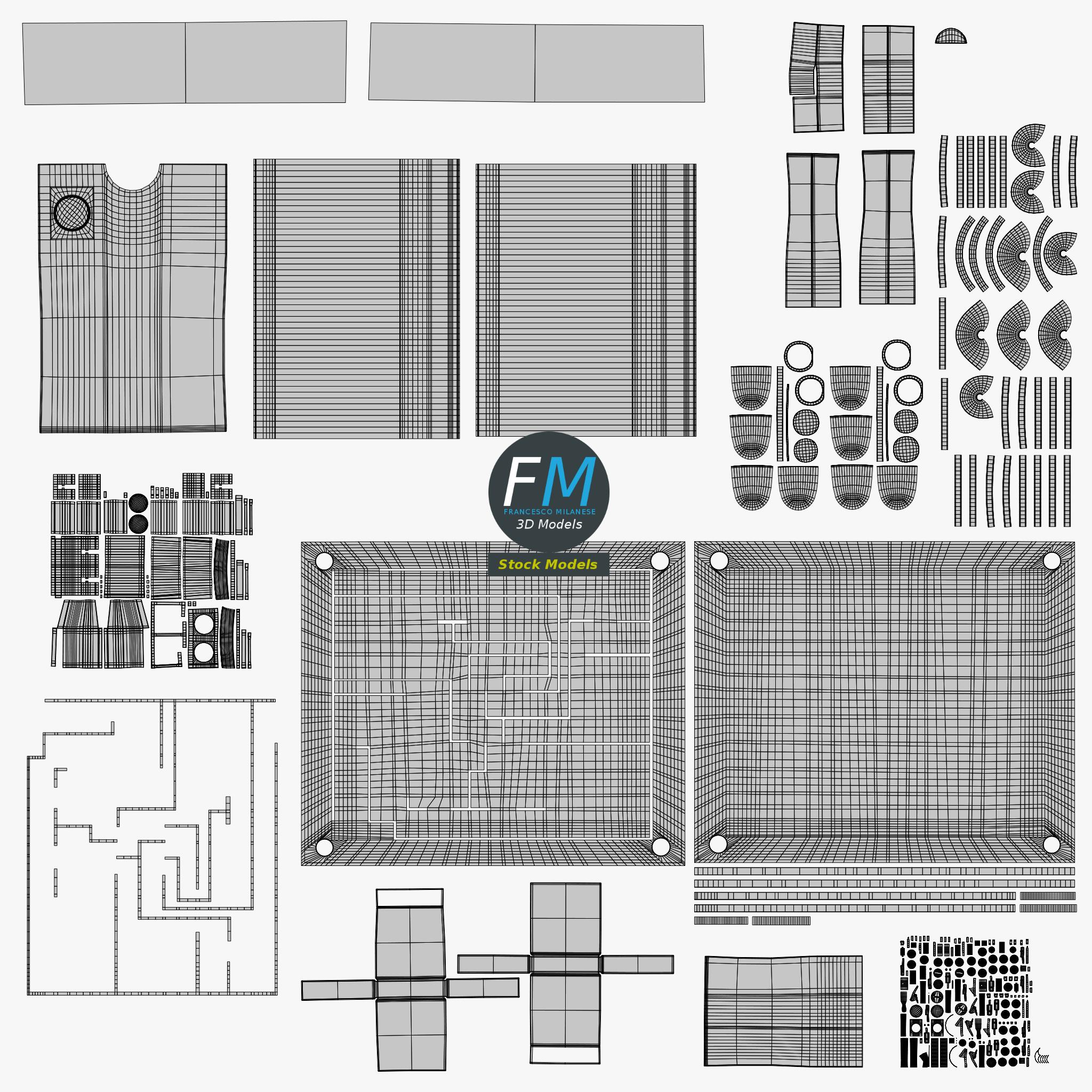 3D-Modell - Elektronische Leiterplatte - 11 3D-Modell - Elektronische Leiterplatte - 11