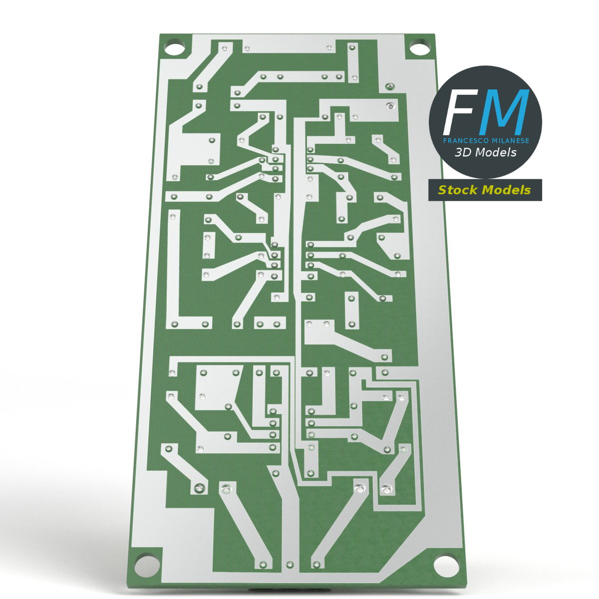 3D-Modell - Elektronische Leiterplatte - 04