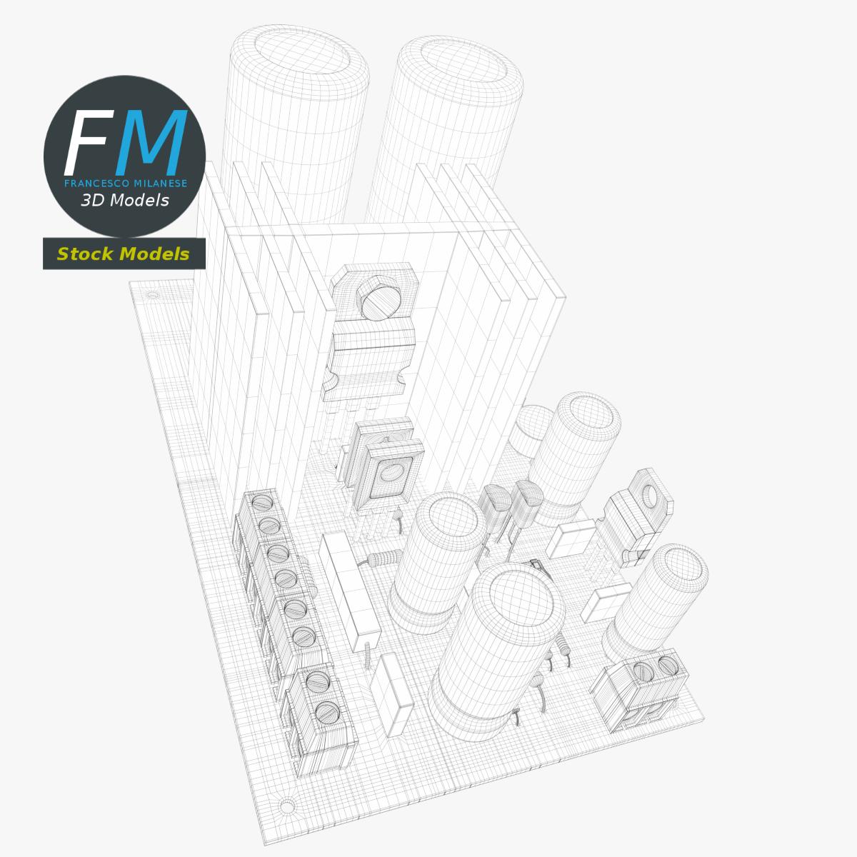 3D-Modell - Leiterplatte für Elektronisches Netzteil - 07