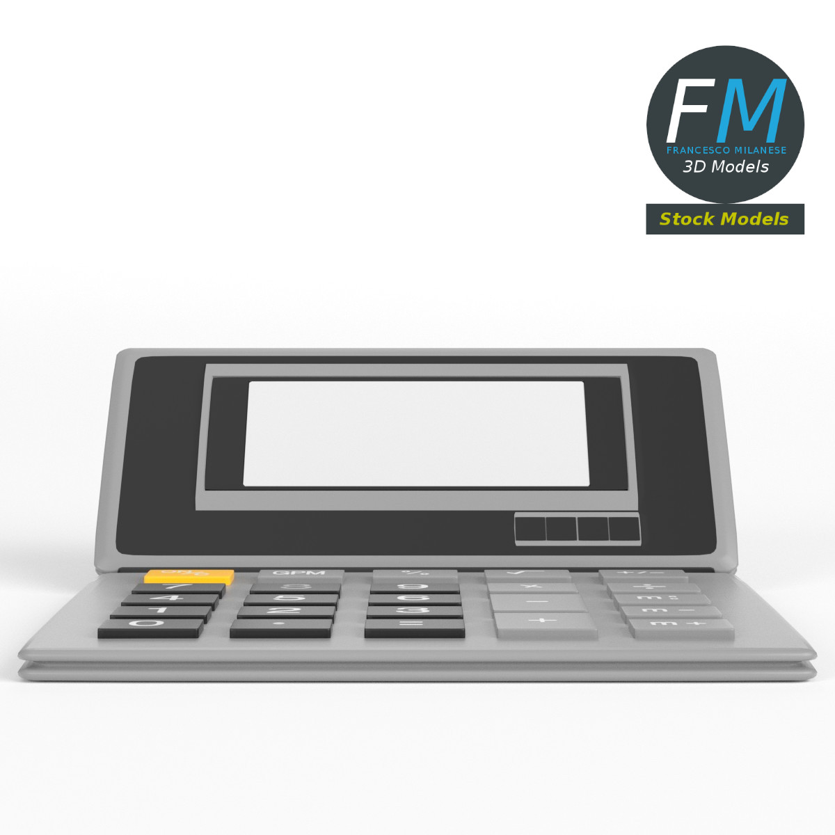 3D-Modell - Elektronischer Taschenrechner - 03