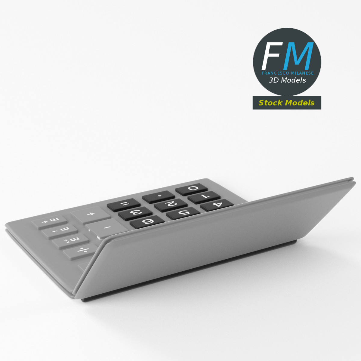 3D-Modell - Elektronischer Taschenrechner - 05