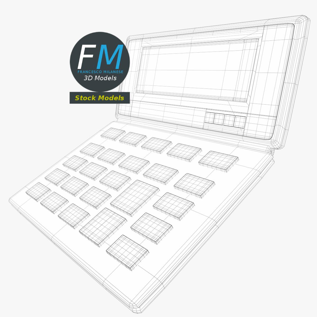 3D-Modell - Elektronischer Taschenrechner - 07