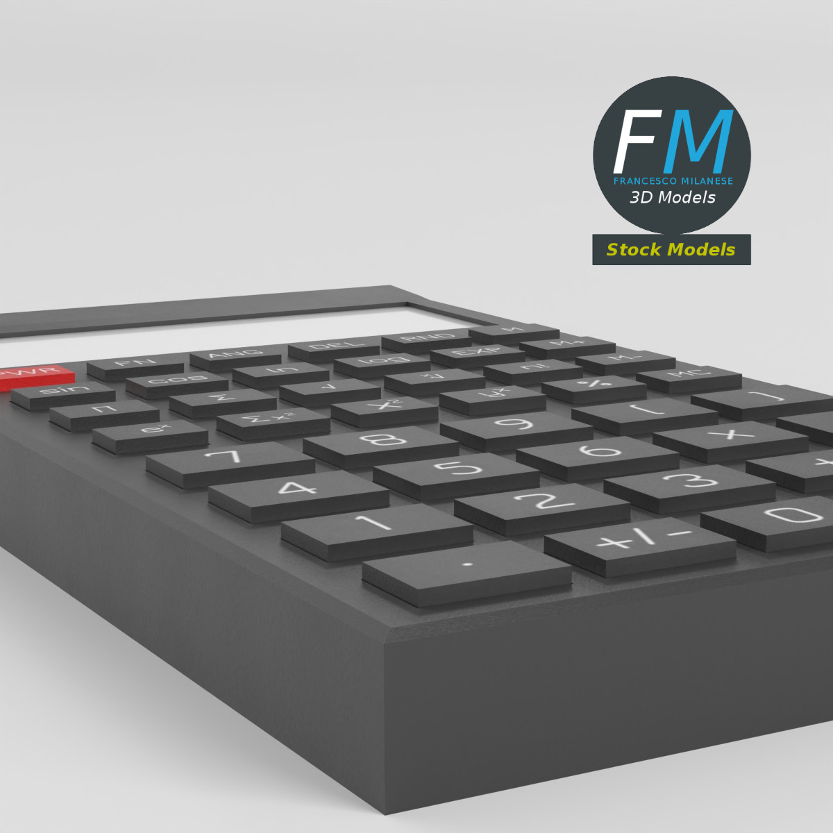 3D-Modell - Elektronischer Wissenschaftlicher Taschenrechner - 03