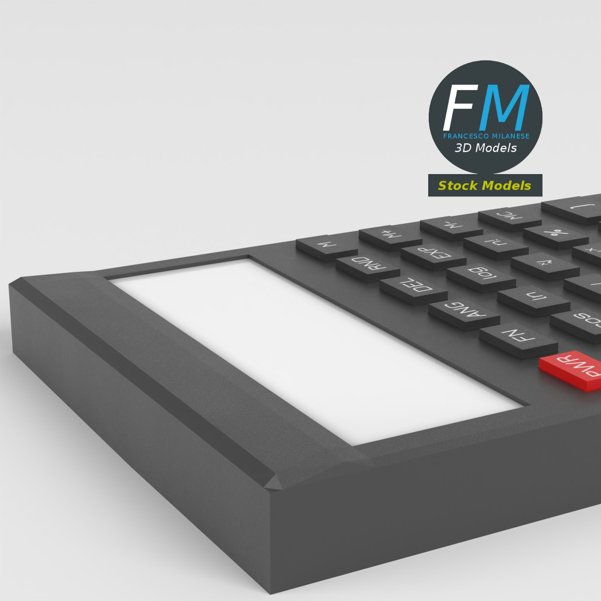 3D-Modell - Elektronischer Wissenschaftlicher Taschenrechner - 04