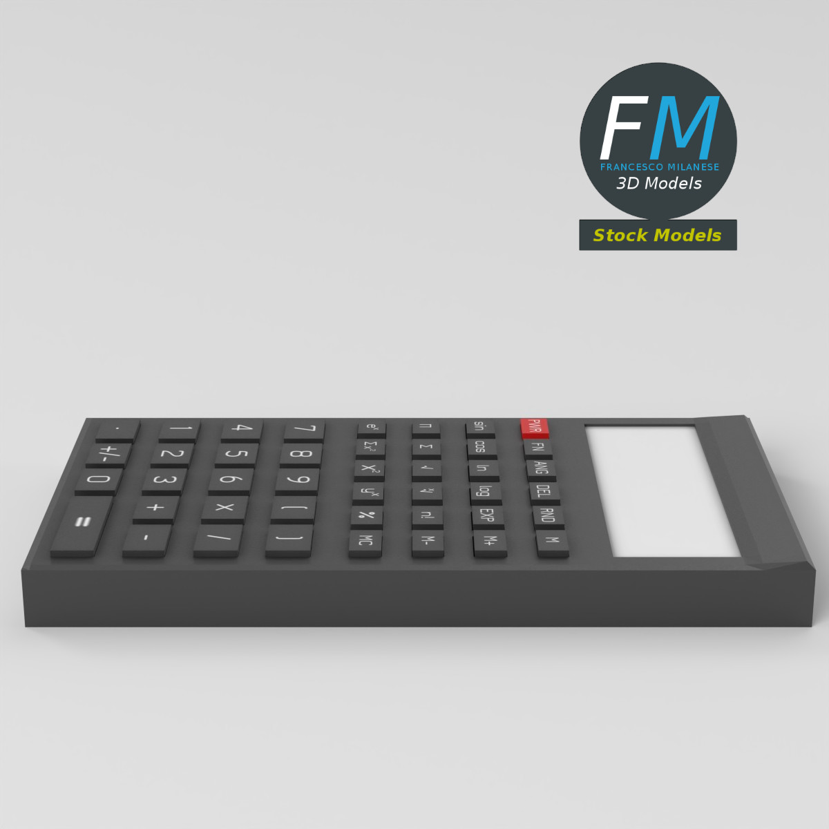 3D-Modell - Elektronischer Wissenschaftlicher Taschenrechner - 05