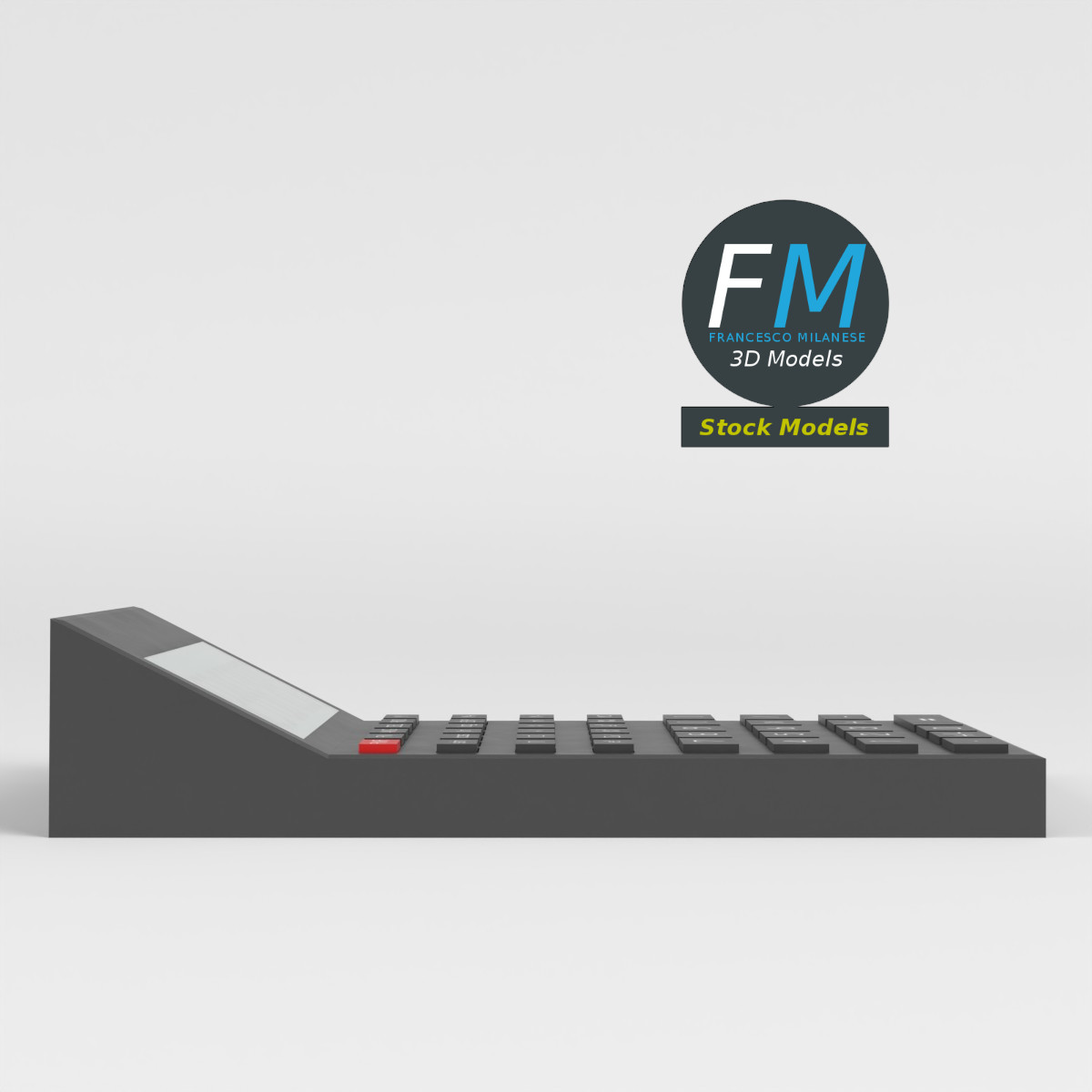 3D-Modell - Elektronischer Wissenschaftlicher Taschenrechner - 04