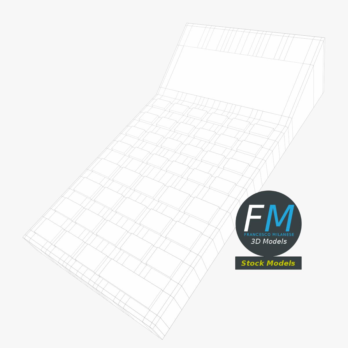 3D-Modell - Elektronischer Wissenschaftlicher Taschenrechner - 07
