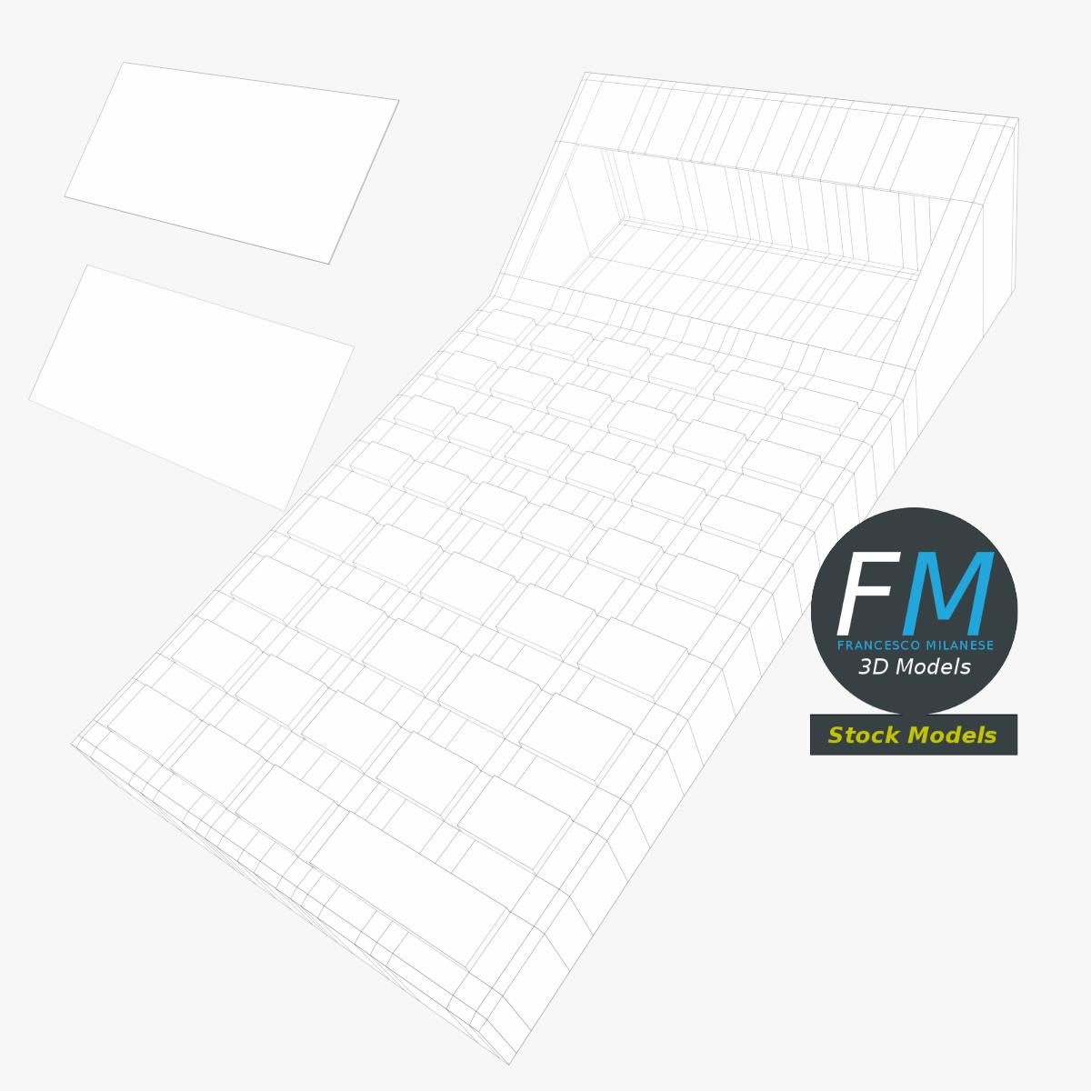 3D-Modell - Elektronischer Wissenschaftlicher Taschenrechner - 08