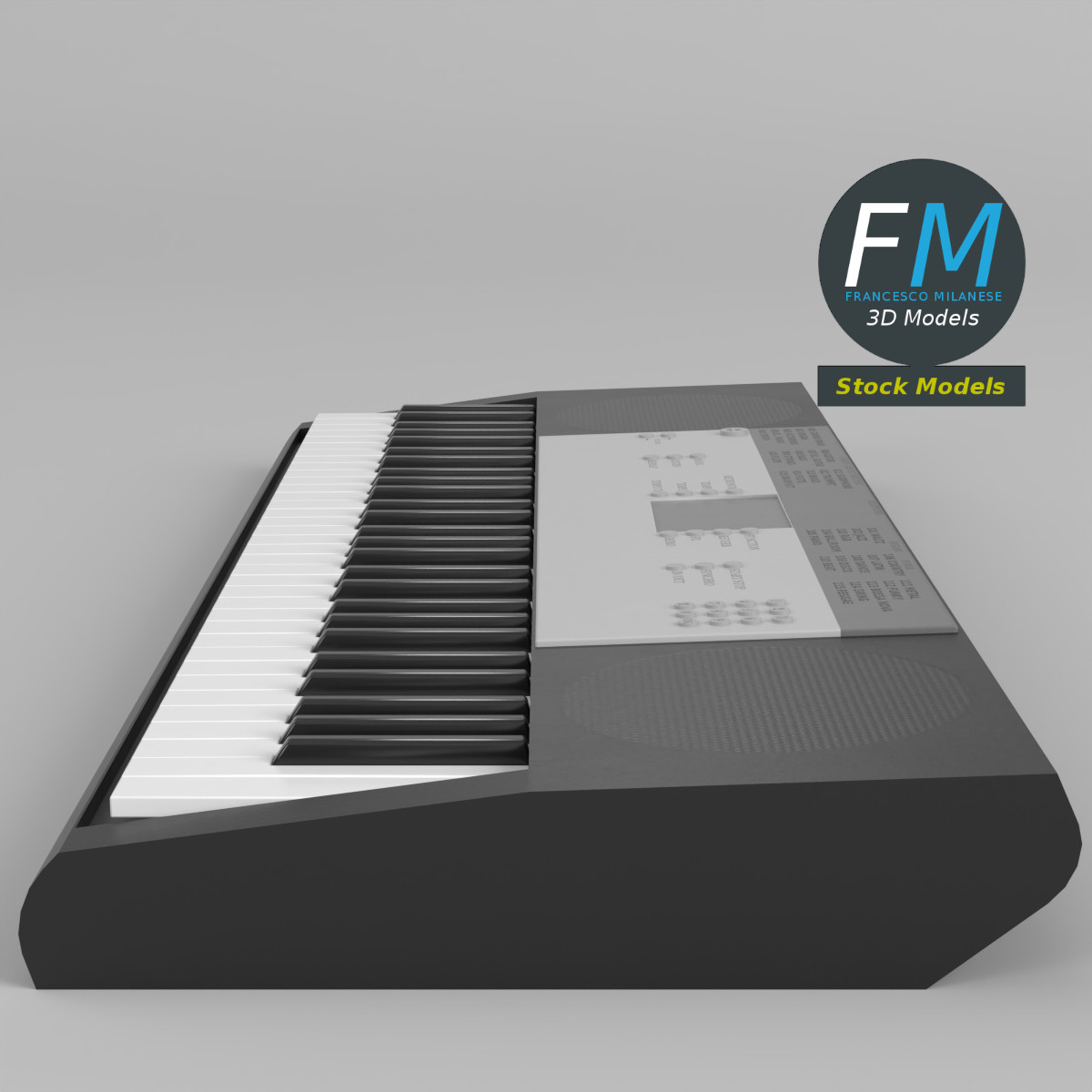 3D-Modell - Tragbares Elektronisches Piano-Keyboard - 03