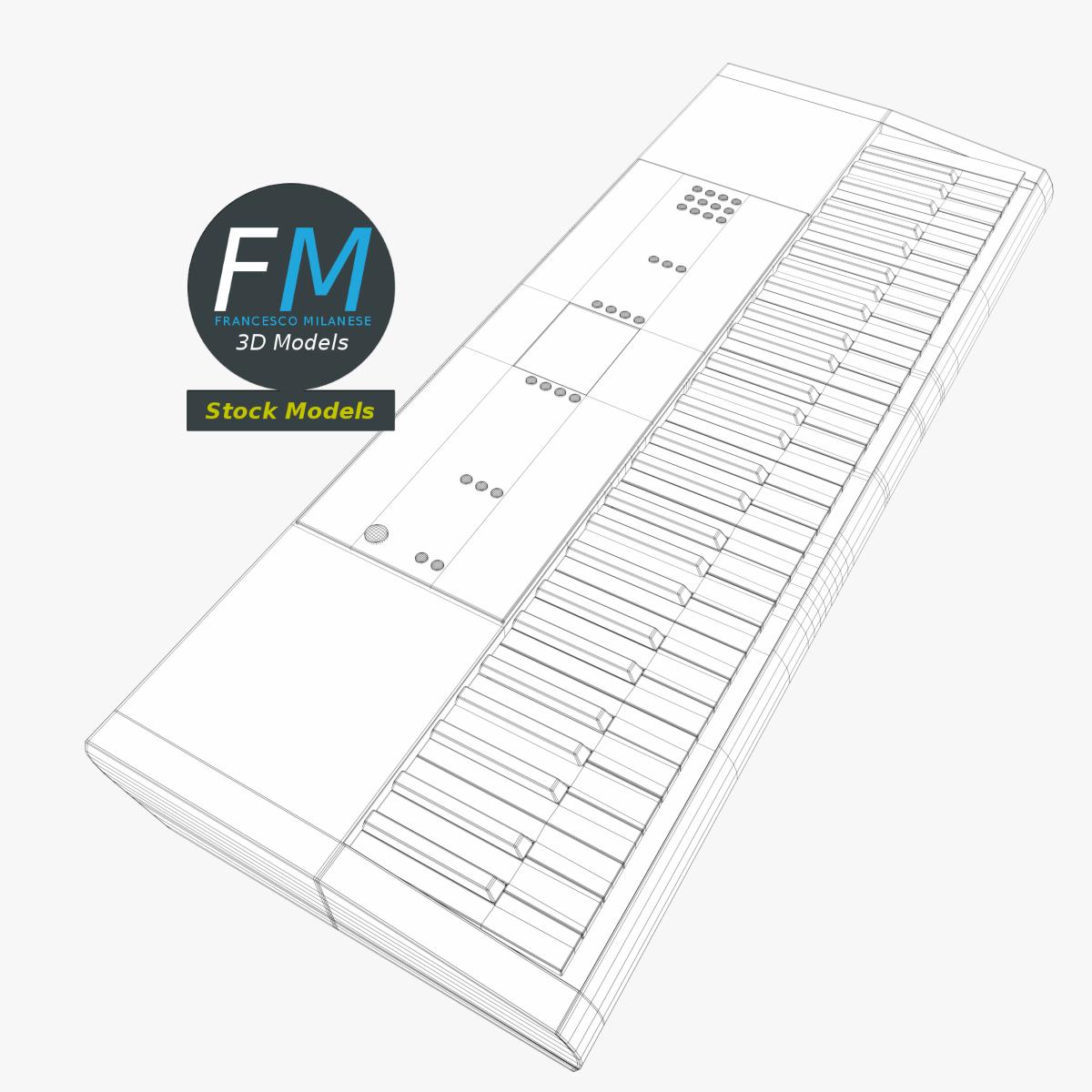 3D-Modell - Tragbares Elektronisches Piano-Keyboard - 07