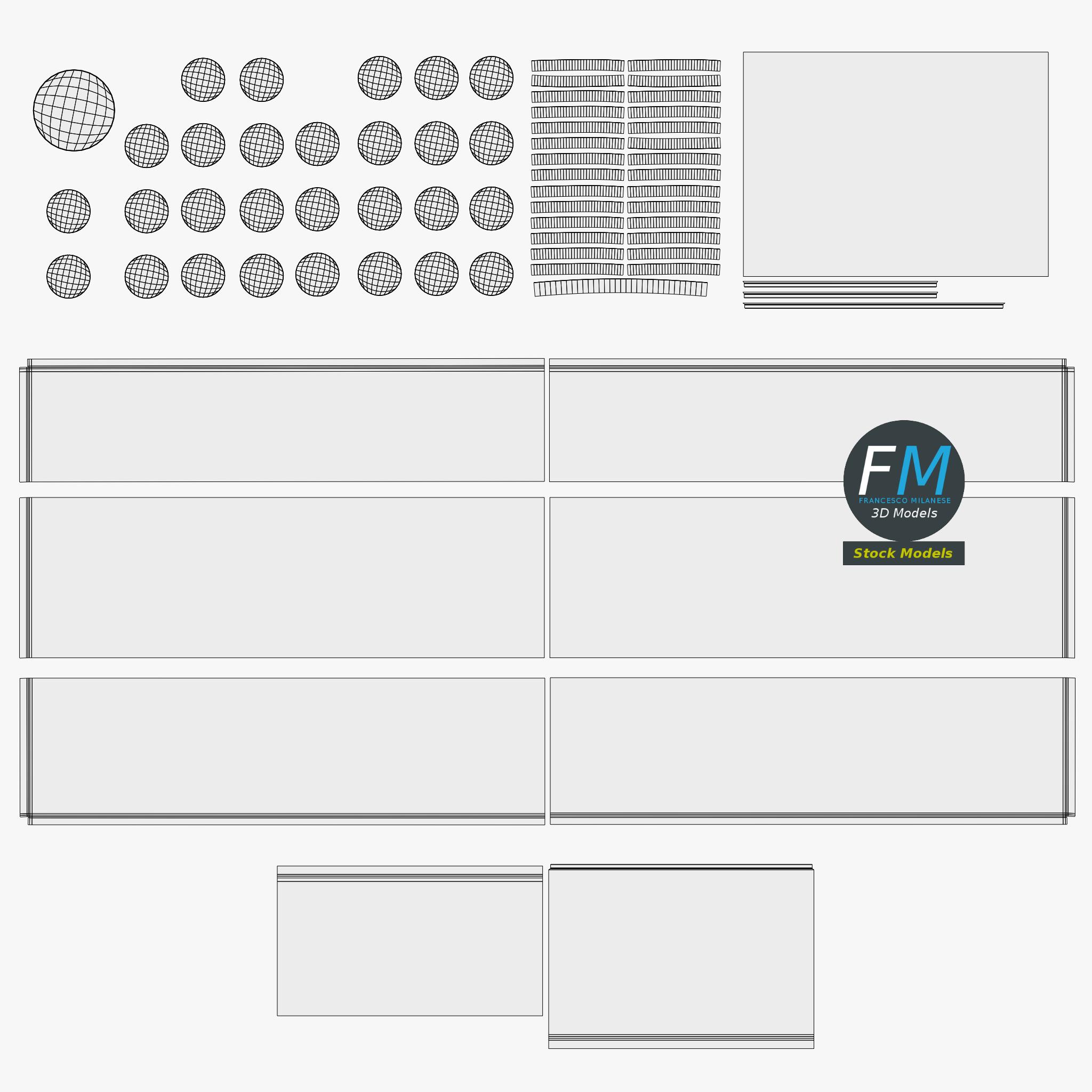 3D-Modell - Tragbares Elektronisches Piano-Keyboard mit Ständer - 12