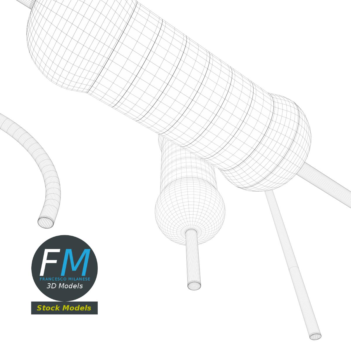 3D-Modell - Elektronische Widerstände - 08