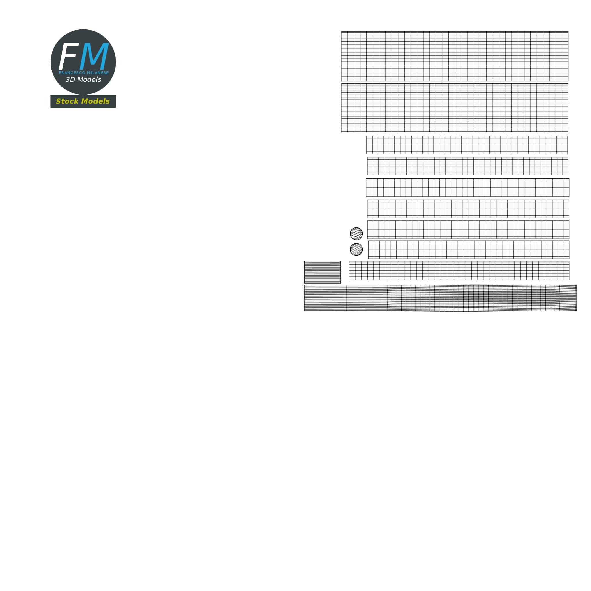 3D-Modell - Elektronische Widerstände - 13 3D-Modell - Elektronische Widerstände - 13