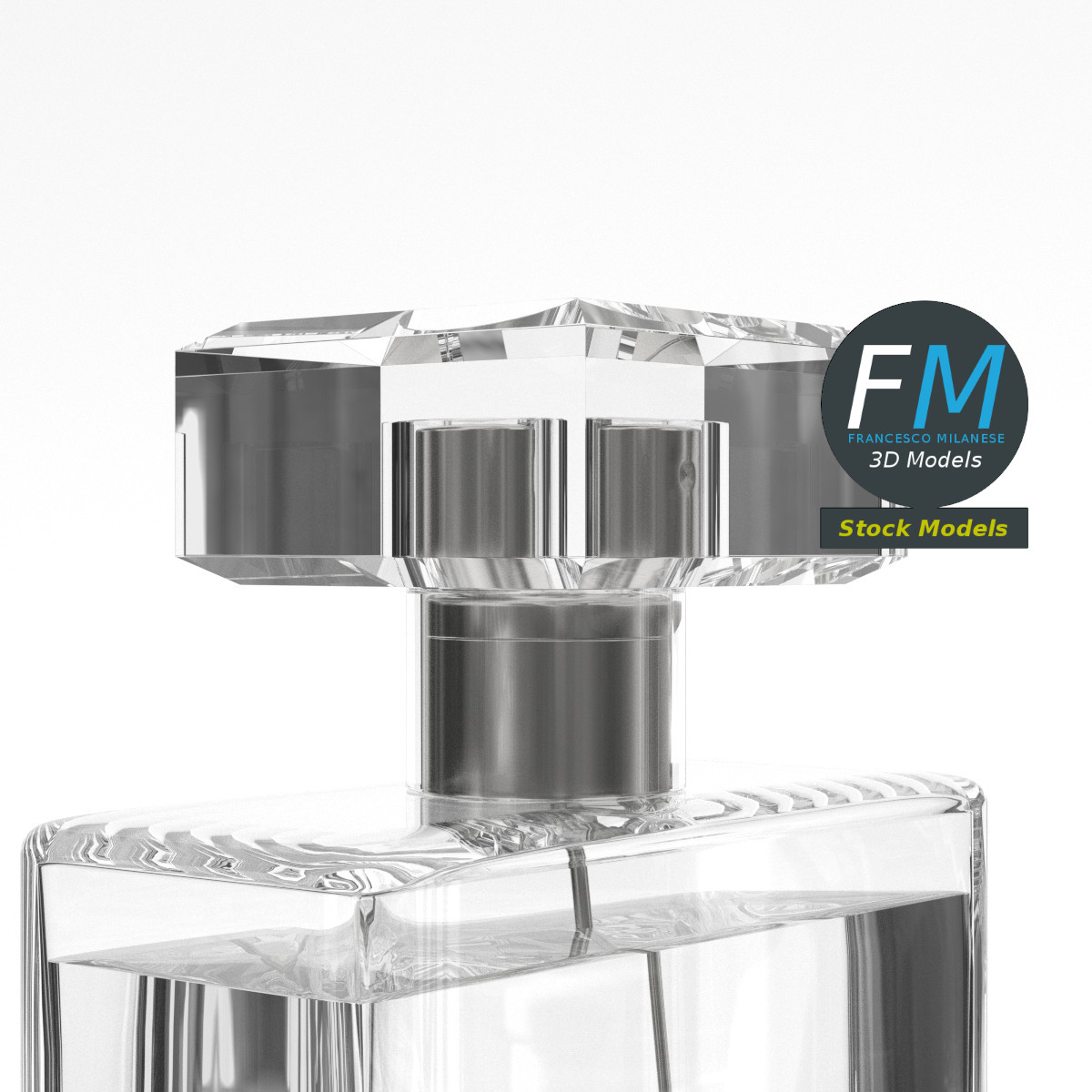 3D-Modell - Eleganter Parfümflakon - 04