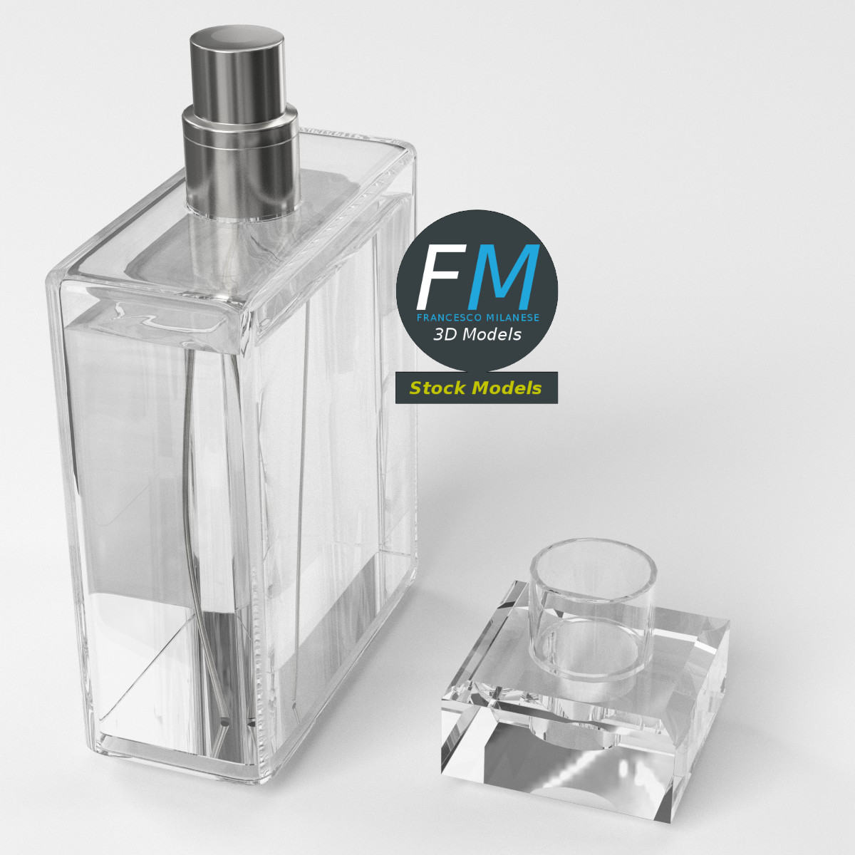 3D-Modell - Eleganter Parfümflakon - 05