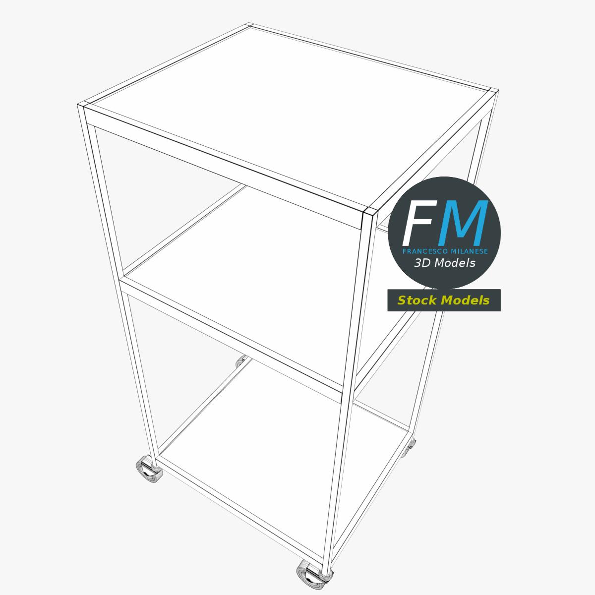 3D-Modell - Leerer TV-Wagen - 07