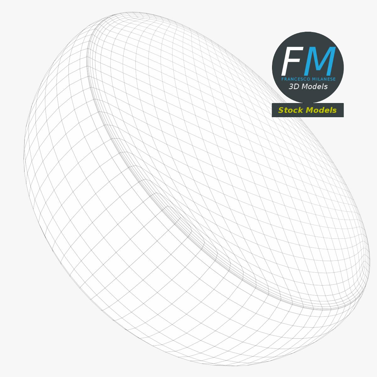 3D-Modell - Leere Holzschale - 08